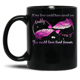 If My Love Could Have Saved You You Would Have Lived Forever Black Coffee Mug