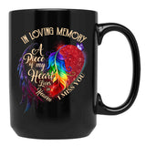 In Loving Memory I Miss You Black Coffee Mug - Black