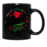 In My Heart Black Coffee Mug - Black