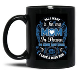 In The Sky Black Coffee Mug