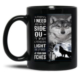Insede You Black Coffee Mug