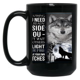 Insede You Black Coffee Mug