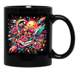 Inspiring Love Quotes - 135 Black Coffee Mug - Black