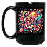 Inspiring Love Quotes - 135 Black Coffee Mug