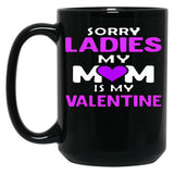 Is My Valentine Black Coffee Mug
