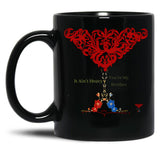 It Ain'T Heavy-You'Re My Brother- Delicate Florals By Prishea Black Coffee Mug