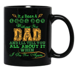 It'S Been A Long Day Without You Dad Black Coffee Mug - Black