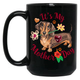 It'S My Mother'S Day Dachshund Dog Black Coffee Mug
