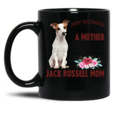 Jack Russell Mom Black Coffee Mug