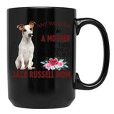 Jack Russell Mom Black Coffee Mug - Black