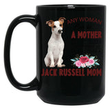 Jack Russell Mom Black Coffee Mug