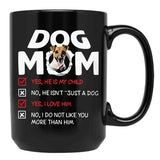 Jack Russell Terrier Dog Mom Black Coffee Mug - Black