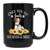 Jack Russell Black Coffee Mug - Black