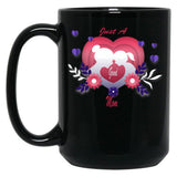 Just A Good Mom For All Moms Black Coffee Mug